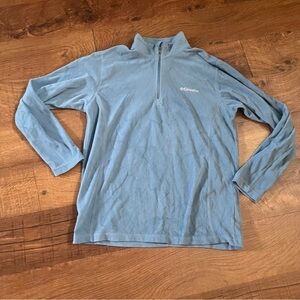 Columbia 1/4 quarter zip pullover fleece men Sz small blue lightweight